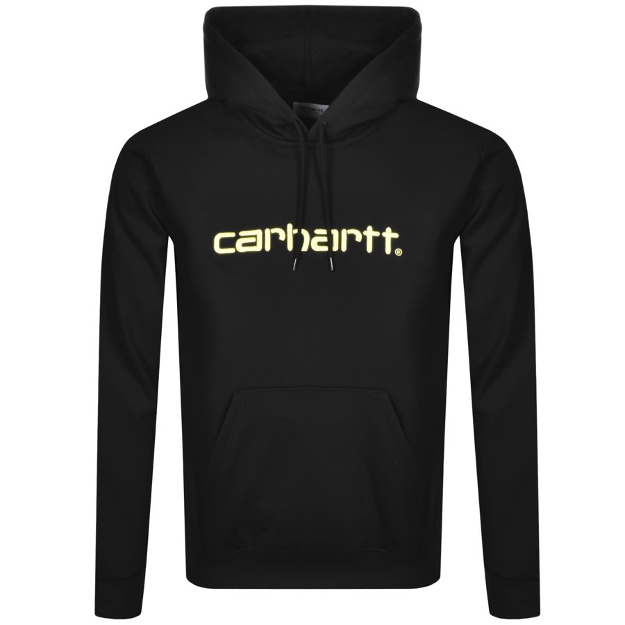 Alternative Image for ProductCarhartt Logo Hoodie Black1